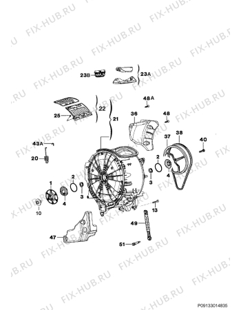 Взрыв-схема стиральной машины Horn HPTL1055E - Схема узла Functional parts 267